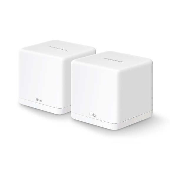 MERCUSYS HALO H30G(2-PACK) ROUTER AC1300 WI-FI MESH / 2 PUERTOS GIGABIT, COBERTURA HASTA 260MP / CONECTE HASTA 100 DISPOSITIVOS